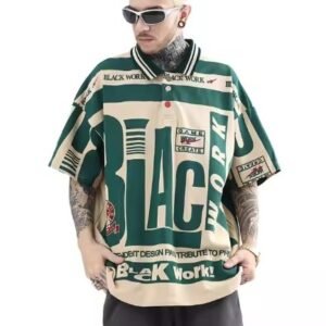 T-Shirt Oversized Plus Size  With Letter Pattern Design T-Shirts For Men