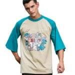 Men Cartoon Print Oversized Fit T-Shirt