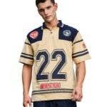 Men Mickey collar Print Oversized Fit T-Shirt